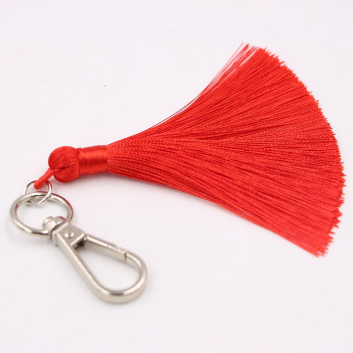 Wholesale Tassel Bag Pendant Keychain JDC-KC-Zuge035 Keychains 祖格 bright red / Wholesale Jewelry JoyasDeChina Joyas De China