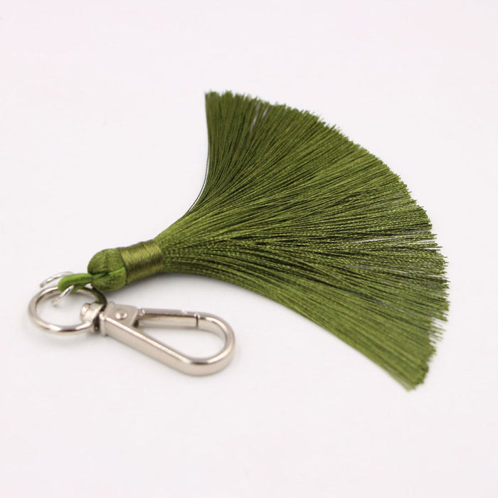 Wholesale Tassel Bag Pendant Keychain JDC-KC-Zuge035 Keychains 祖格 Emerald / Wholesale Jewelry JoyasDeChina Joyas De China