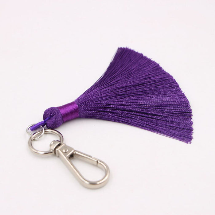 Wholesale Tassel Bag Pendant Keychain JDC-KC-Zuge035 Keychains 祖格 purple / Wholesale Jewelry JoyasDeChina Joyas De China