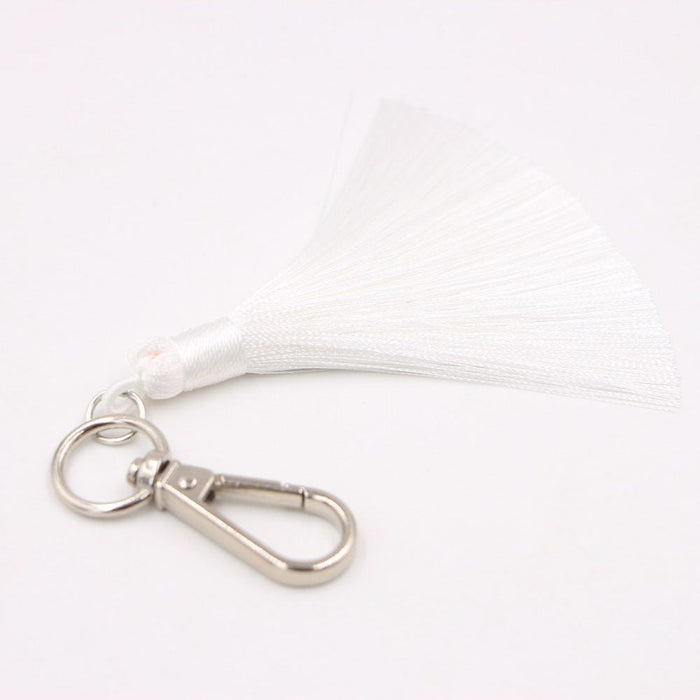 Wholesale Tassel Bag Pendant Keychain JDC-KC-Zuge035 Keychains 祖格 White / Wholesale Jewelry JoyasDeChina Joyas De China