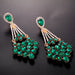 Wholesale tassel drop alloy earrings JDC-ES-GSDB039 Earrings 丹比华比 Wholesale Jewelry JoyasDeChina Joyas De China