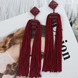 Wholesale Tassel earrings JDC-ES-ZhnaY019 Earrings 展言 Wholesale Jewelry JoyasDeChina Joyas De China