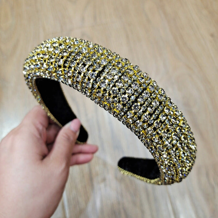 Wholesale thickened non-slip drill bit hoop JDC-HD-O392 Headband 潮炫 Golden Wholesale Jewelry JoyasDeChina Joyas De China