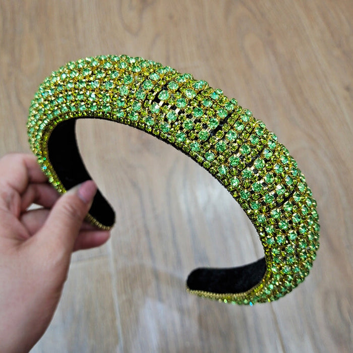 Wholesale thickened non-slip drill bit hoop JDC-HD-O392 Headband 潮炫 Green Wholesale Jewelry JoyasDeChina Joyas De China