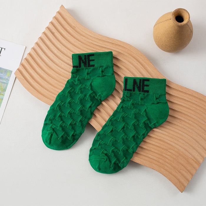 Wholesale Thin Cotton Socks JDC-SK-KeLY001 Sock 克蓝茵 dark green one size Wholesale Jewelry JoyasDeChina Joyas De China
