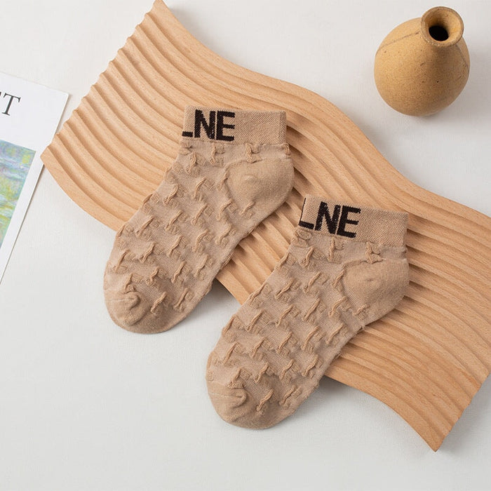 Wholesale Thin Cotton Socks JDC-SK-KeLY001 Sock 克蓝茵 khaki one size Wholesale Jewelry JoyasDeChina Joyas De China