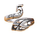 Wholesale three-dimensional peacock Thai silver opening ring JDC-RS-NS005 Rings 尼森 Wholesale Jewelry JoyasDeChina Joyas De China