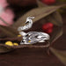 Wholesale three-dimensional peacock Thai silver opening ring JDC-RS-NS005 Rings 尼森 Wholesale Jewelry JoyasDeChina Joyas De China