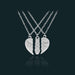 Wholesale three-petal splicing Mother's Day love alloy necklace JDC-NE-LangT020 Necklaces 阆天 Wholesale Jewelry JoyasDeChina Joyas De China