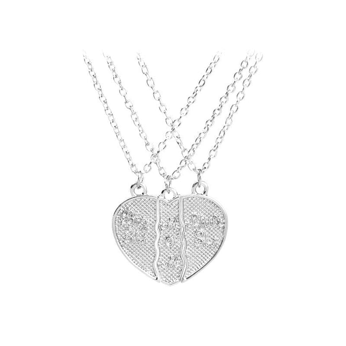 Wholesale three-petal splicing Mother's Day love alloy necklace JDC-NE-LangT020 Necklaces 阆天 2 Wholesale Jewelry JoyasDeChina Joyas De China