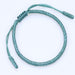 Wholesale Tibetan Knot Cotton Thread Braided Bracelet JDC-BT-Yiye008 Bracelet 益烨 04 grey green Wholesale Jewelry JoyasDeChina Joyas De China