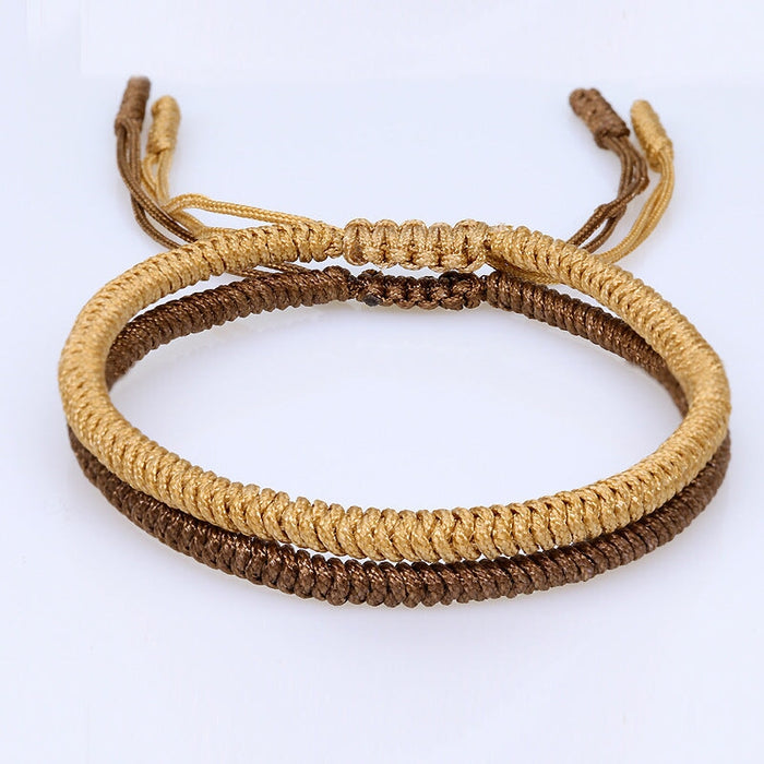 Wholesale Tibetan Knot Cotton Thread Braided Bracelet JDC-BT-Yiye008 Bracelet 益烨 Wholesale Jewelry JoyasDeChina Joyas De China