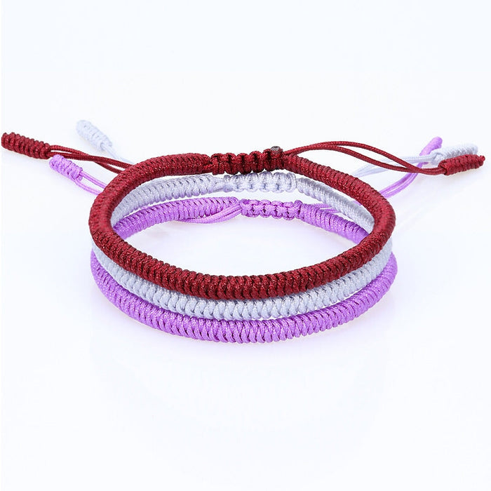 Wholesale Tibetan Knot Cotton Thread Braided Bracelet JDC-BT-Yiye008 Bracelet 益烨 Wholesale Jewelry JoyasDeChina Joyas De China