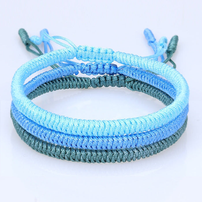 Wholesale Tibetan Knot Cotton Thread Braided Bracelet JDC-BT-Yiye008 Bracelet 益烨 Wholesale Jewelry JoyasDeChina Joyas De China