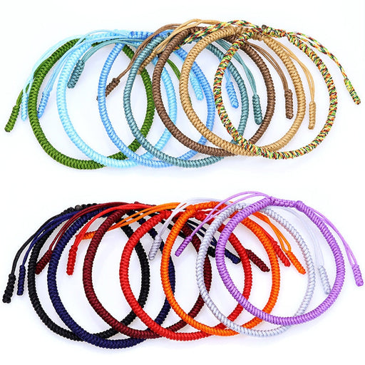 Wholesale Tibetan Knot Cotton Thread Braided Bracelet JDC-BT-Yiye008 Bracelet 益烨 Wholesale Jewelry JoyasDeChina Joyas De China
