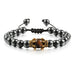 Wholesale Tiger Eye Stone Crown Natural Stone Beaded Bracelet JDC-BT-JiuJ019 Bracelet 九江 Wholesale Jewelry JoyasDeChina Joyas De China