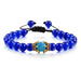 Wholesale Tiger Eye Stone Crown Natural Stone Beaded Bracelet JDC-BT-JiuJ019 Bracelet 九江 blue Wholesale Jewelry JoyasDeChina Joyas De China