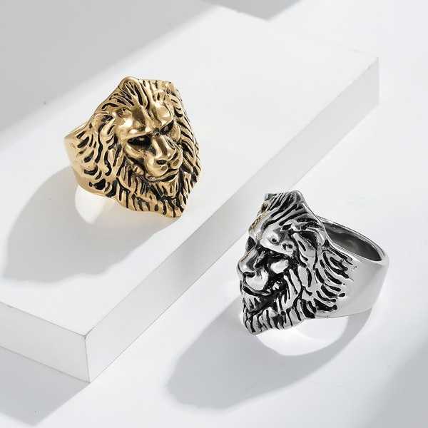 Wholesale titanium lion head ring JDC-RS-QianF020 Rings 千风 Wholesale Jewelry JoyasDeChina Joyas De China