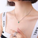 Wholesale titanium steel 18K Gold Plated Chinese Style Necklace JDC-NE-MiLi004 necklaces 迷丽 2 Wholesale Jewelry JoyasDeChina Joyas De China