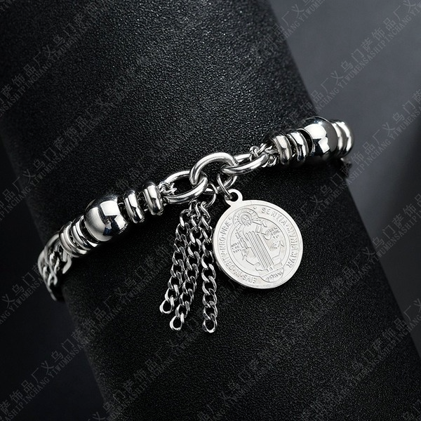 Bulk Jewelry Wholesale titanium steel bracelet Jesus JDC-ST-L027 Wholesale factory from China YIWU China