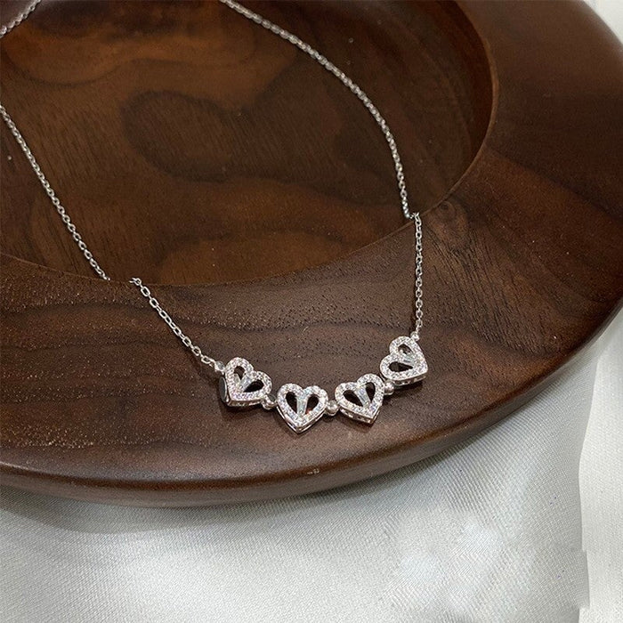 Wholesale titanium steel clover love clavicle chain neck chain JDC-NE-TD004 Necklces 一自 一然 Wholesale Jewelry JoyasDeChina Joyas De China