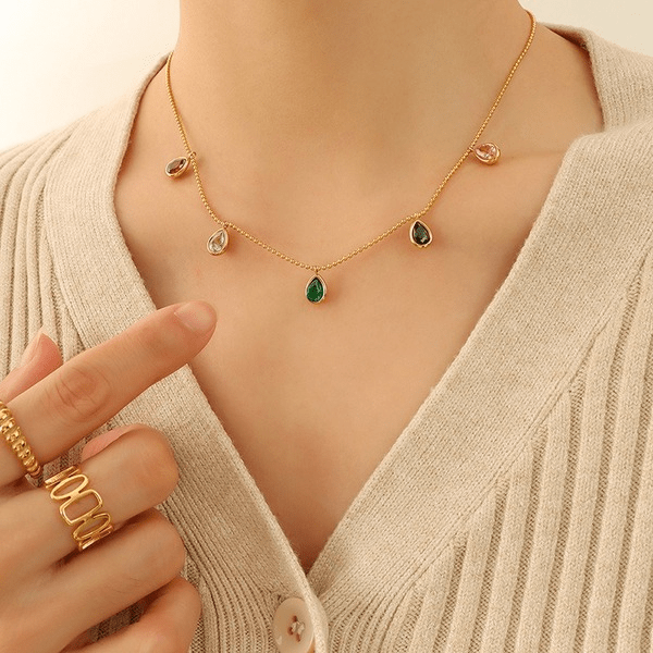 Wholesale titanium steel color Necklace JDC-NE-MiLi002 necklaces 迷丽 Wholesale Jewelry JoyasDeChina Joyas De China