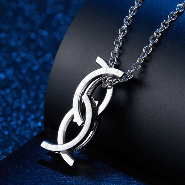Wholesale titanium steel deformation necklace JDC-NE-QianF006 Necklaces 千风 Wholesale Jewelry JoyasDeChina Joyas De China