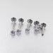 Wholesale titanium steel fine needle flat bottom Lip studs JDC-LS-SaiY001 Piercings 塞尧 1.2mm*6mm Wholesale Jewelry JoyasDeChina Joyas De China