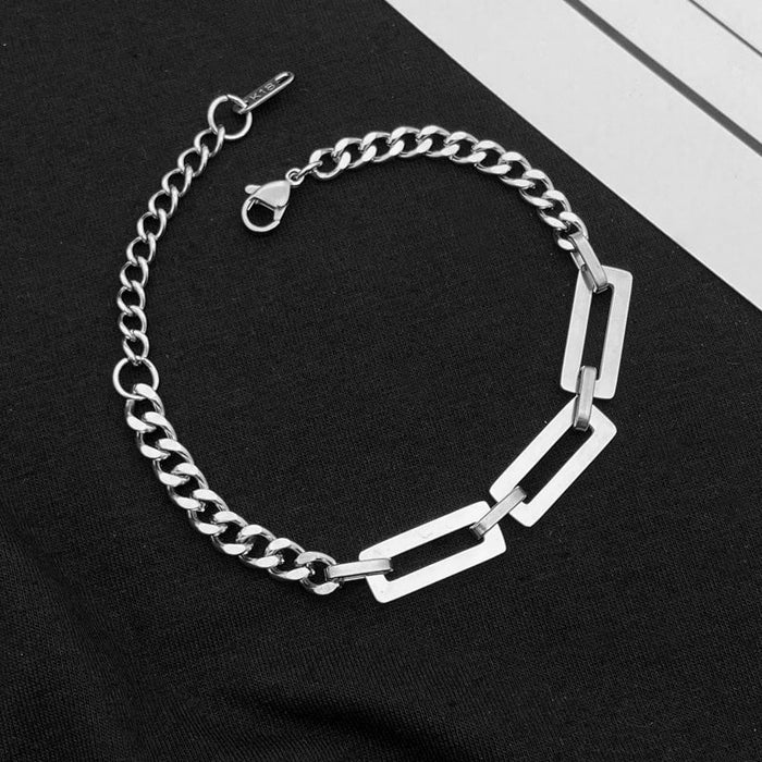 Wholesale Titanium Steel Hip Hop Cuban Thick Chain Bracelet JDC-BT-JiuB003 Bracelet 玖柏 Wholesale Jewelry JoyasDeChina Joyas De China