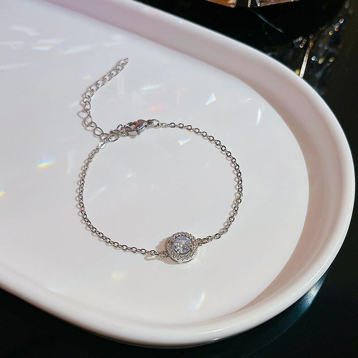 Wholesale Titanium Steel Rhinestone Zircon Bracelet JDC-BT-HanJ009 Bracelet 韩爵 Wholesale Jewelry JoyasDeChina Joyas De China