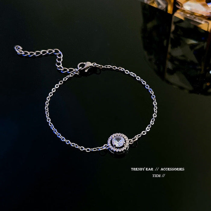 Wholesale Titanium Steel Rhinestone Zircon Bracelet JDC-BT-HanJ009 Bracelet 韩爵 Wholesale Jewelry JoyasDeChina Joyas De China