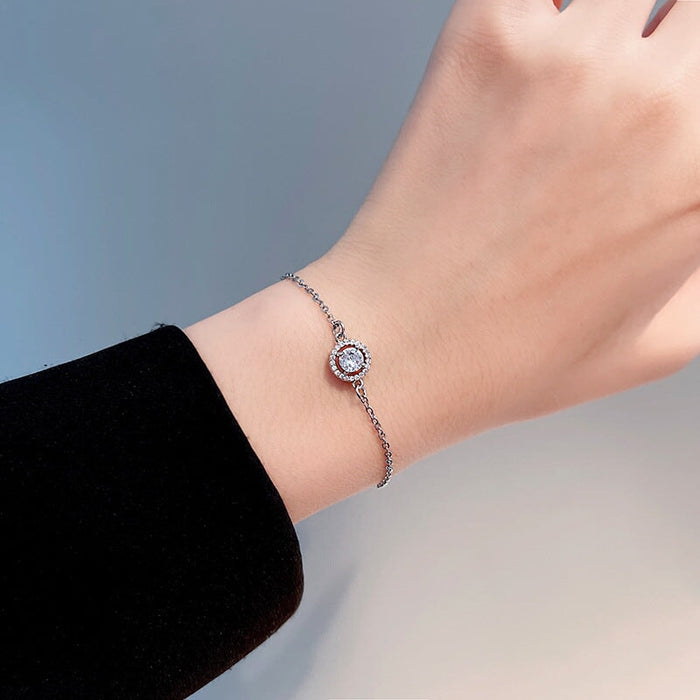 Wholesale Titanium Steel Rhinestone Zircon Bracelet JDC-BT-HanJ009 Bracelet 韩爵 Wholesale Jewelry JoyasDeChina Joyas De China