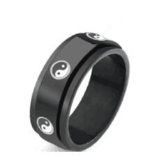 Wholesale Titanium Steel Rotating Stars Moon Decompression Anti-Anxiety Ring JDC-RS-DingC001 Rings 顶潮 Wholesale Jewelry JoyasDeChina Joyas De China