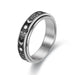 Wholesale Titanium Steel Rotating Stars Moon Decompression Anti-Anxiety Ring JDC-RS-DingC001 Rings 顶潮 Wholesale Jewelry JoyasDeChina Joyas De China