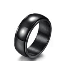 Wholesale Titanium Steel Rotating Stars Moon Decompression Anti-Anxiety Ring JDC-RS-DingC001 Rings 顶潮 Wholesale Jewelry JoyasDeChina Joyas De China