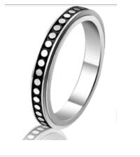 Wholesale Titanium Steel Rotating Stars Moon Decompression Anti-Anxiety Ring JDC-RS-DingC001 Rings 顶潮 4MM--yuand 7 Wholesale Jewelry JoyasDeChina Joyas De China