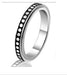 Wholesale Titanium Steel Rotating Stars Moon Decompression Anti-Anxiety Ring JDC-RS-DingC001 Rings 顶潮 4MM--yuand 7 Wholesale Jewelry JoyasDeChina Joyas De China