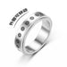 Wholesale Titanium Steel Rotating Stars Moon Decompression Anti-Anxiety Ring JDC-RS-DingC001 Rings 顶潮 6MM--taiyangh 7 Wholesale Jewelry JoyasDeChina Joyas De China