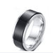 Wholesale Titanium Steel Rotating Stars Moon Decompression Anti-Anxiety Ring JDC-RS-DingC001 Rings 顶潮 Wholesale Jewelry JoyasDeChina Joyas De China