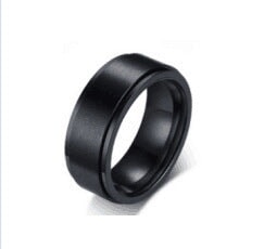 Wholesale Titanium Steel Rotating Stars Moon Decompression Anti-Anxiety Ring JDC-RS-DingC001 Rings 顶潮 8MM--lasi 7 Wholesale Jewelry JoyasDeChina Joyas De China