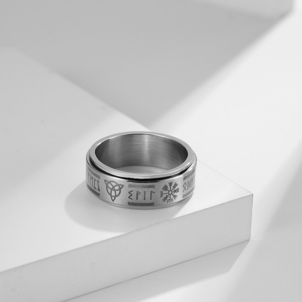 Wholesale titanium steel weijingwen ring JDC-RS-QianF018 Rings 千风 Wholesale Jewelry JoyasDeChina Joyas De China