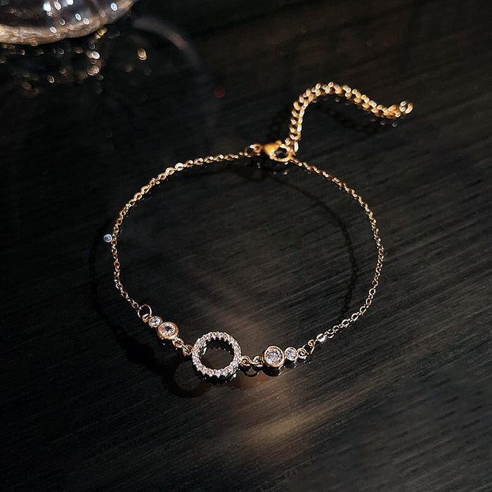 Wholesale Titanium Steel Zircon Full Diamond Tennis Chain Bracelet JDC-BT-HanJ007 Bracelet 韩爵 Wholesale Jewelry JoyasDeChina Joyas De China