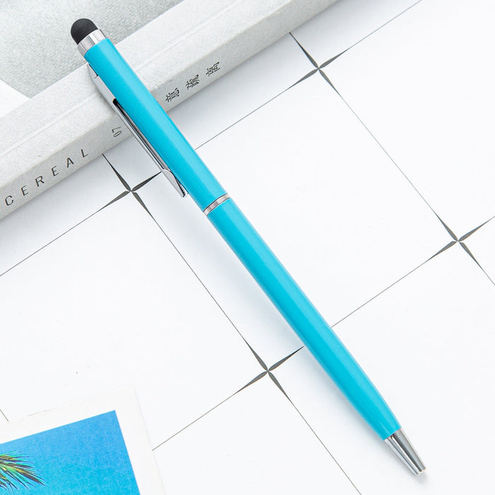 Wholesale Touch Advertising Metal Ballpoint Pen JDC-BP-ZhenK001 Ballpoint Pen 振凯 Light blue 1.0 Wholesale Jewelry JoyasDeChina Joyas De China