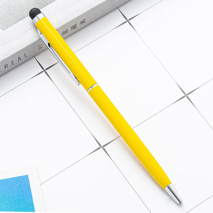 Wholesale Touch Advertising Metal Ballpoint Pen JDC-BP-ZhenK001 Ballpoint Pen 振凯 Yellow 1.0 Wholesale Jewelry JoyasDeChina Joyas De China