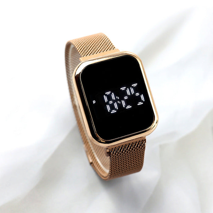 Wholesale Touch LED Stainless Steel Alloy Plastic Mirror Electronic Watch JDC-WH-Jinj025 Watch 金嘉 rose gold Wholesale Jewelry JoyasDeChina Joyas De China