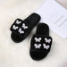 Wholesale TPR Sole Plush Autumn and Winter Rhinestone Butterfly Fluffy Slippers JDC-SD-ZeG001 Slippers 泽国 black 36-37 Wholesale Jewelry JoyasDeChina Joyas De China