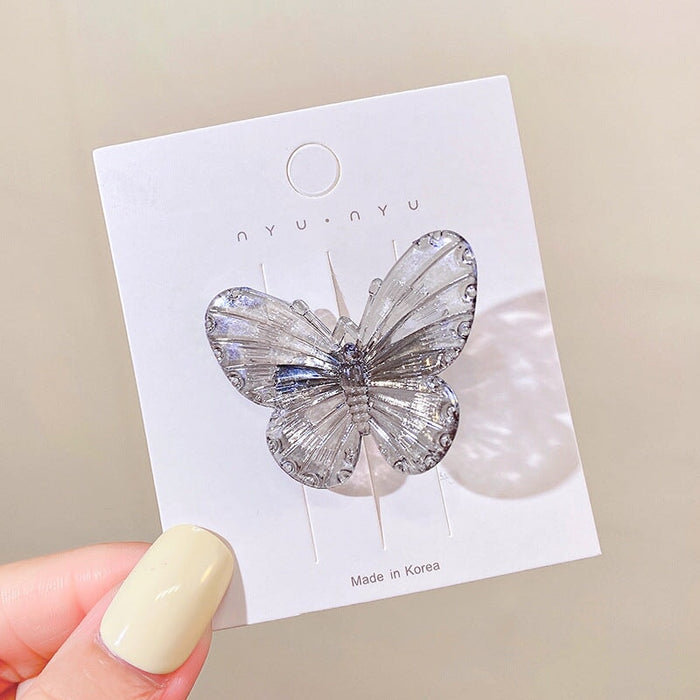 Wholesale transparent black butterfly hairpin JDC-HC-i390 Hair Clips 溪南 1 Wholesale Jewelry JoyasDeChina Joyas De China