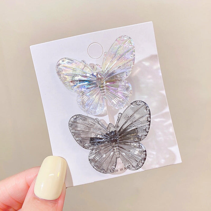 Wholesale transparent black butterfly hairpin JDC-HC-i390 Hair Clips 溪南 Wholesale Jewelry JoyasDeChina Joyas De China