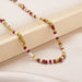 Wholesale transparent colored rice BEADS BEADED neck chain necklace JDC-NE-YinH001 necklaces 颖皓 #3 Wholesale Jewelry JoyasDeChina Joyas De China