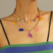 Wholesale Transparent Dinosaur Alloy Multilayer Necklace JDC-NE-YiD004 Necklaces 宜达 Wholesale Jewelry JoyasDeChina Joyas De China